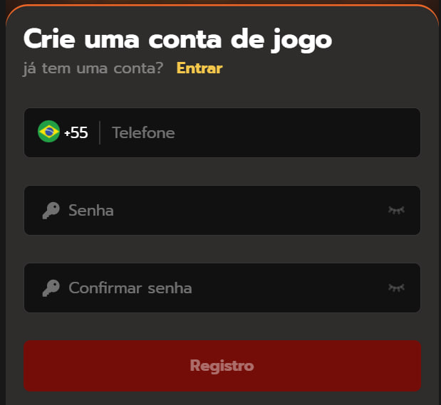 Formulário de Registro 141WIN
